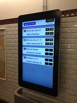 ecran LCD metro ratp ecran LCD metro ratp