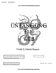 NSA - untangling the web NSA - untangling the web